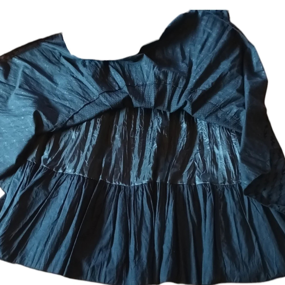 Dolcezza dark romantic goth tiered black witchy whimsigoth handkerchief hem  M - Picture 7 of 16